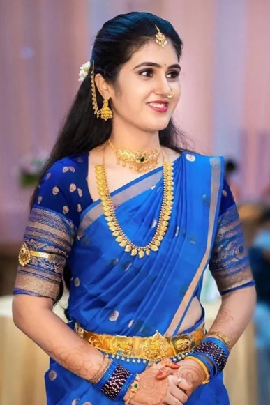 Half-saree drape by StarBridals